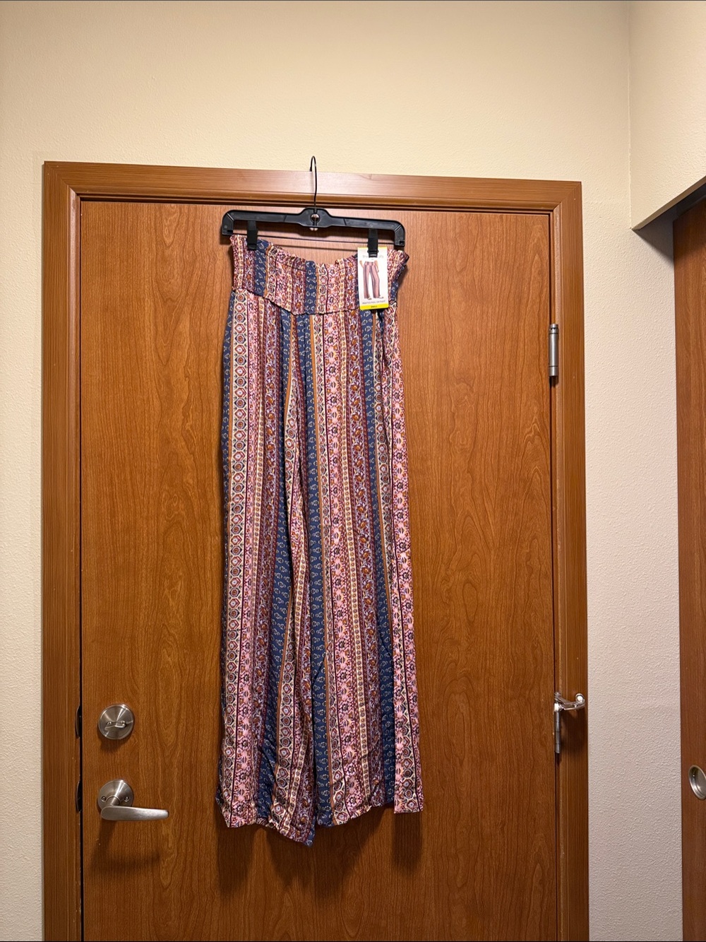 Three Dots Striped Bohemian Wide-Leg Palazzo Pants